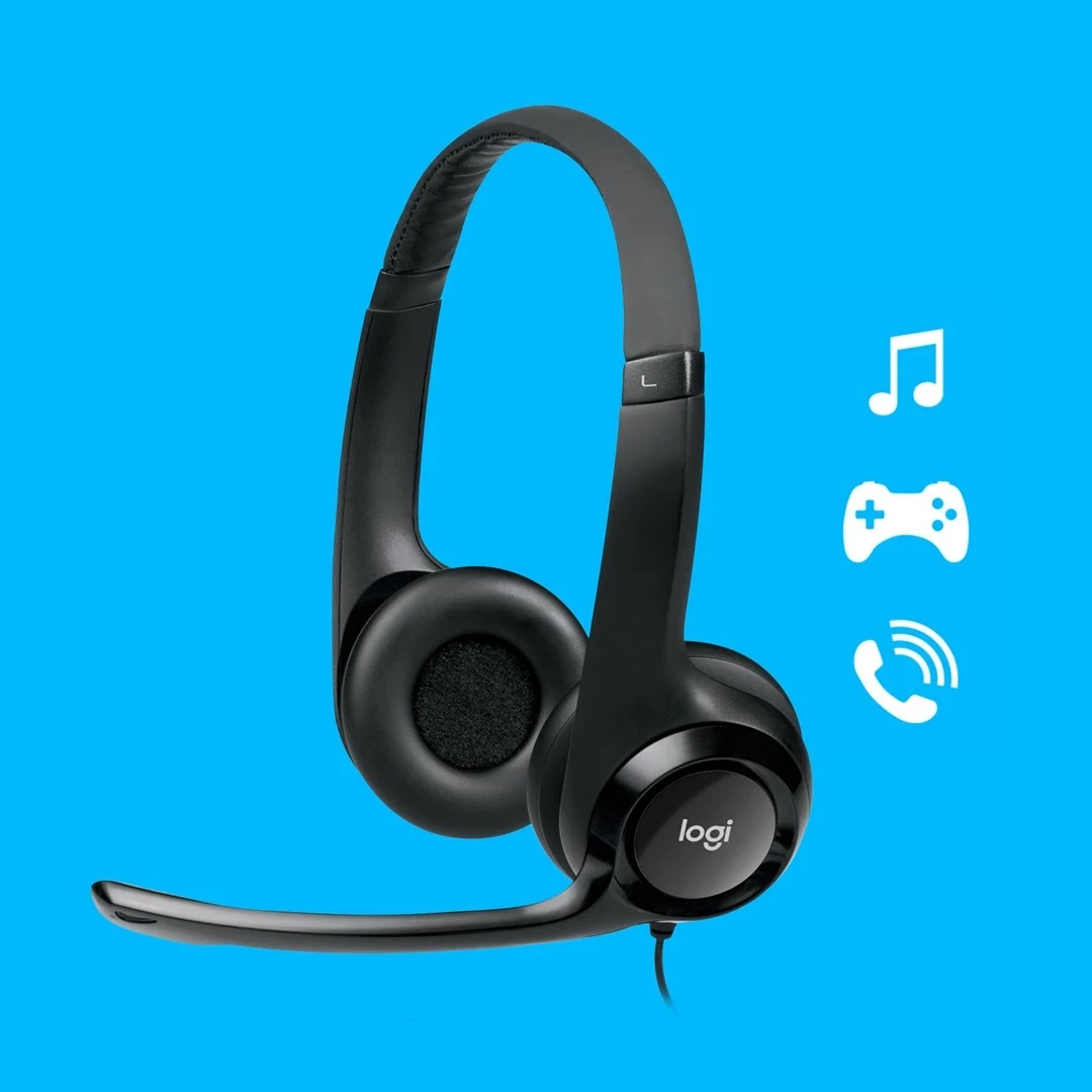 Kufje Logitech H390, të zeza