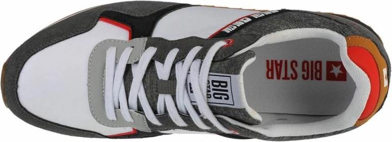 Atlete për meshkuj Big Star, të bardha dhe gri