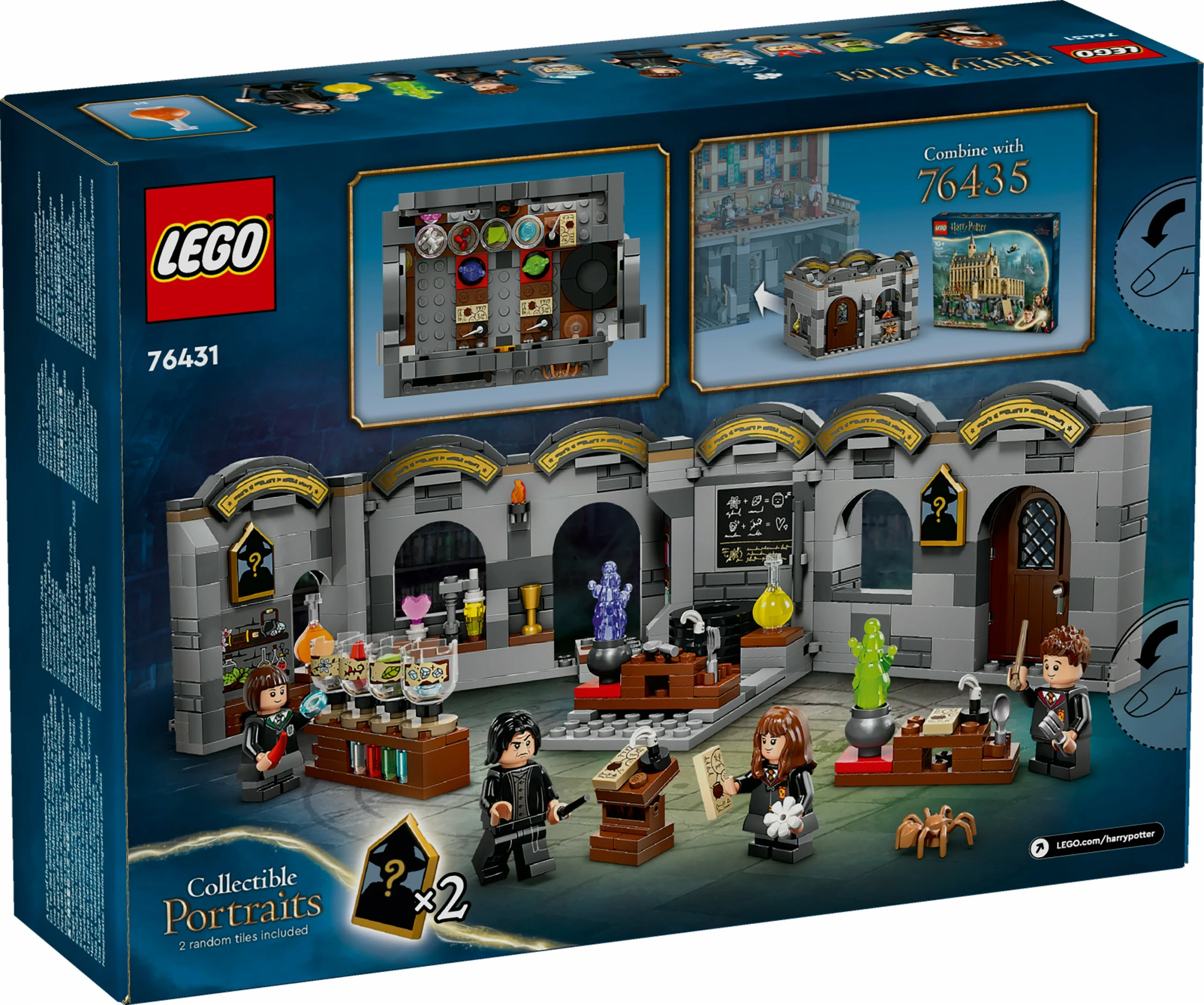Set ndërtimi LEGO Harry Potter 76431, Kështjella Hogwarts, Klasa e Eliksirëve, multingjyrësh
