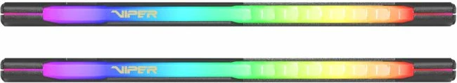 RAM Memorje Patriot Viper Steel RGB PVSR432G320C8K 32GB (2x16GB) DDR4-3200 CL18, e zezë, kit 2 copë