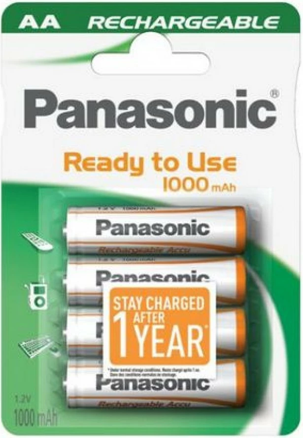 Bateri rimbushëse origjinale nga Panasonic AA 1.2V 1000MAH Lloji: AA / Mignon / LR06 / R6 / UM3 / 14500