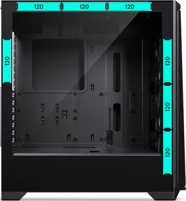 Kasë PHANTEKS Eclipse G370A ATX Big Tower, tempered glass, D-RGB LED, USB-C 3.0, e zezë