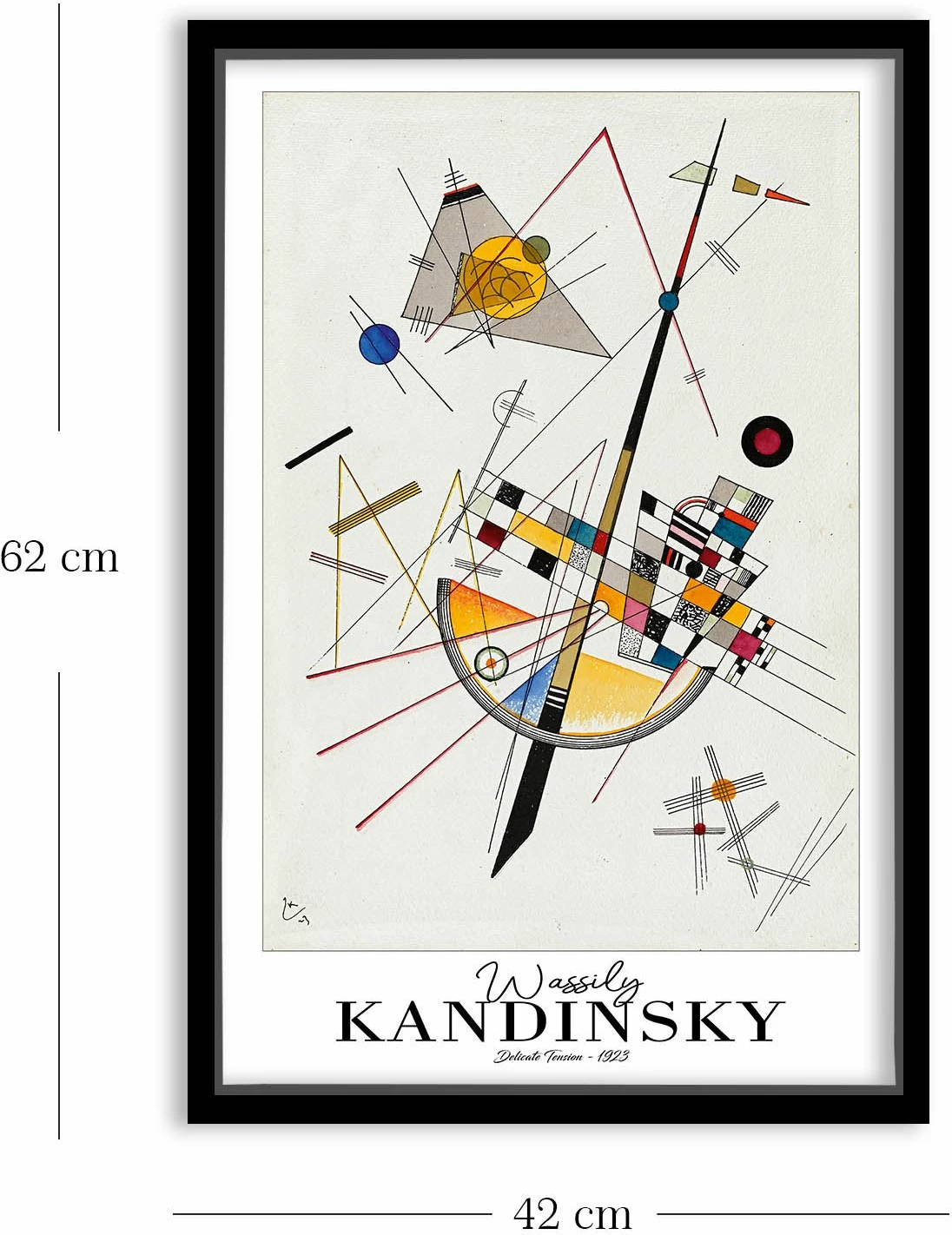 Pikturë dekorative me kornizë Wallity, 4262SYHKANDINSKY-022