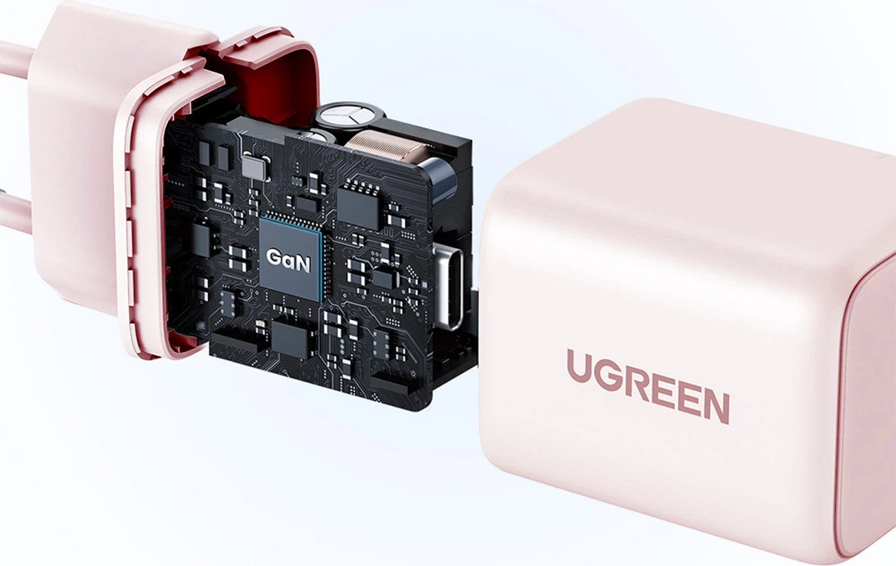 Karikues muri Ugreen X512 GaN, 20W, 1x USB-C, Rozë