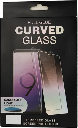 Xham i temperum mbrojtës full screen UV Premium për Samsung Galaxy S25 Plus 5G, transparent, set me lëng UV + llampë UV