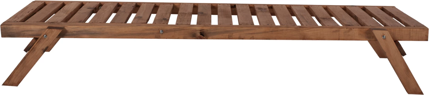 Shezlong profesional, dru bredhi, ngjyrë arre, FH11431.01, 72x196x29-84H cm