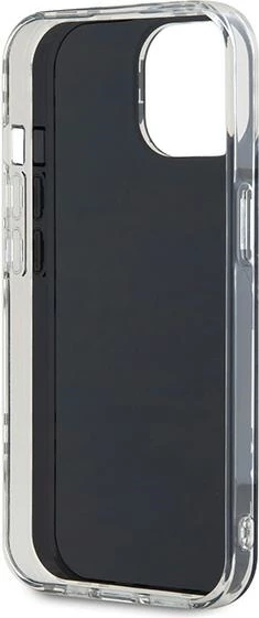 Mbështjellës DKNY IML Checkered Mono Pattern për iPhone 15/14/13, 6.1", i zi