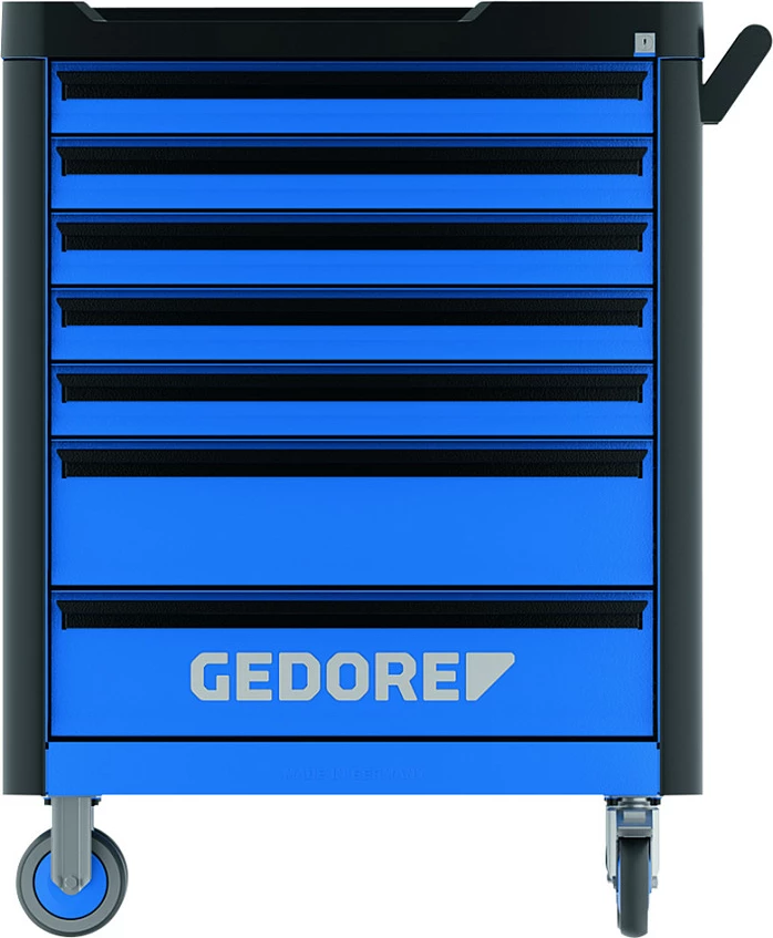Set veglash GEDORE WHL-L7-TS-147, 147 copë, metrik, për karrocë veglash, blu