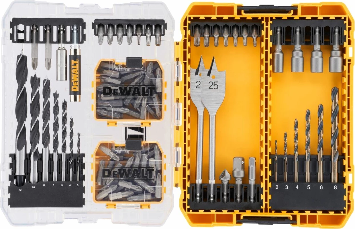 Set svedrosh dhe bitash Dewalt DT70784, 100 copë