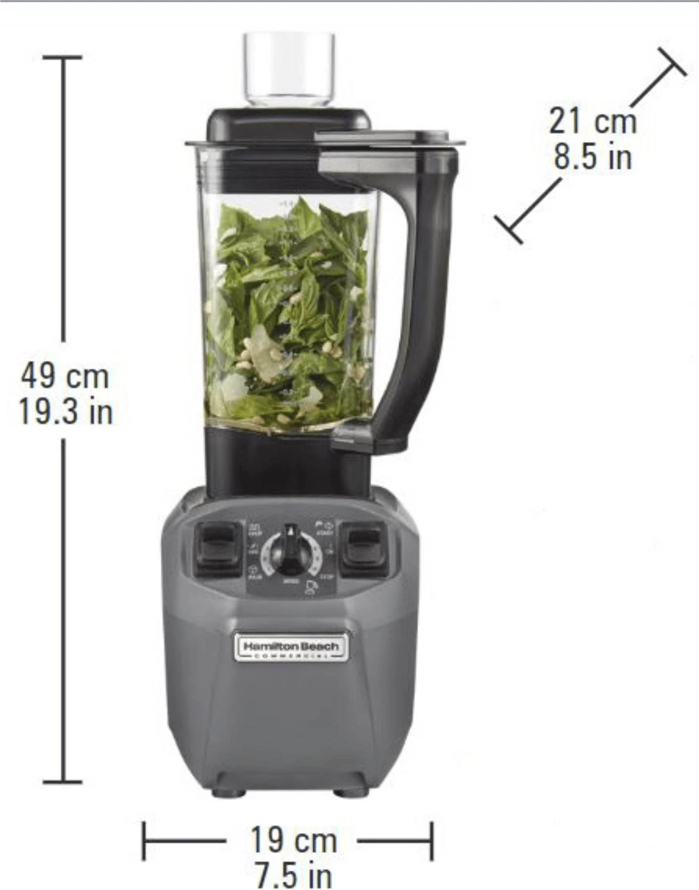 Blender kulinar, Hamilton Beach Commercial, EXPEDITOR510, 1.4 L, motor 2.4 HP, enë copoliester, tehe çelik inox