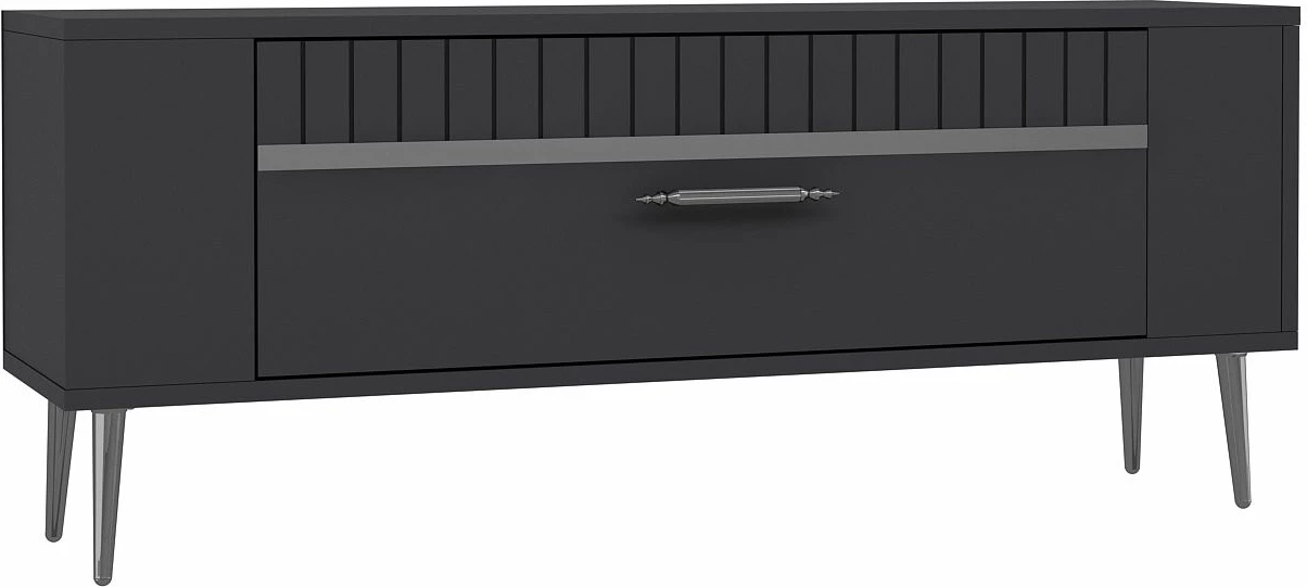 Komodë TV Skye Decor, Retrolp1, anthracite, silver