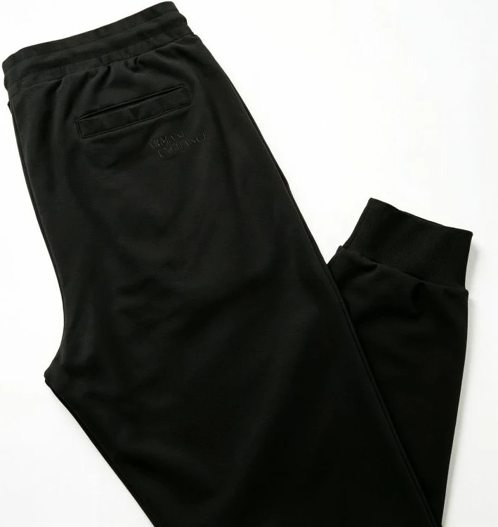 Pantallona sportive për meshkuj Armani Exchange, të zeza