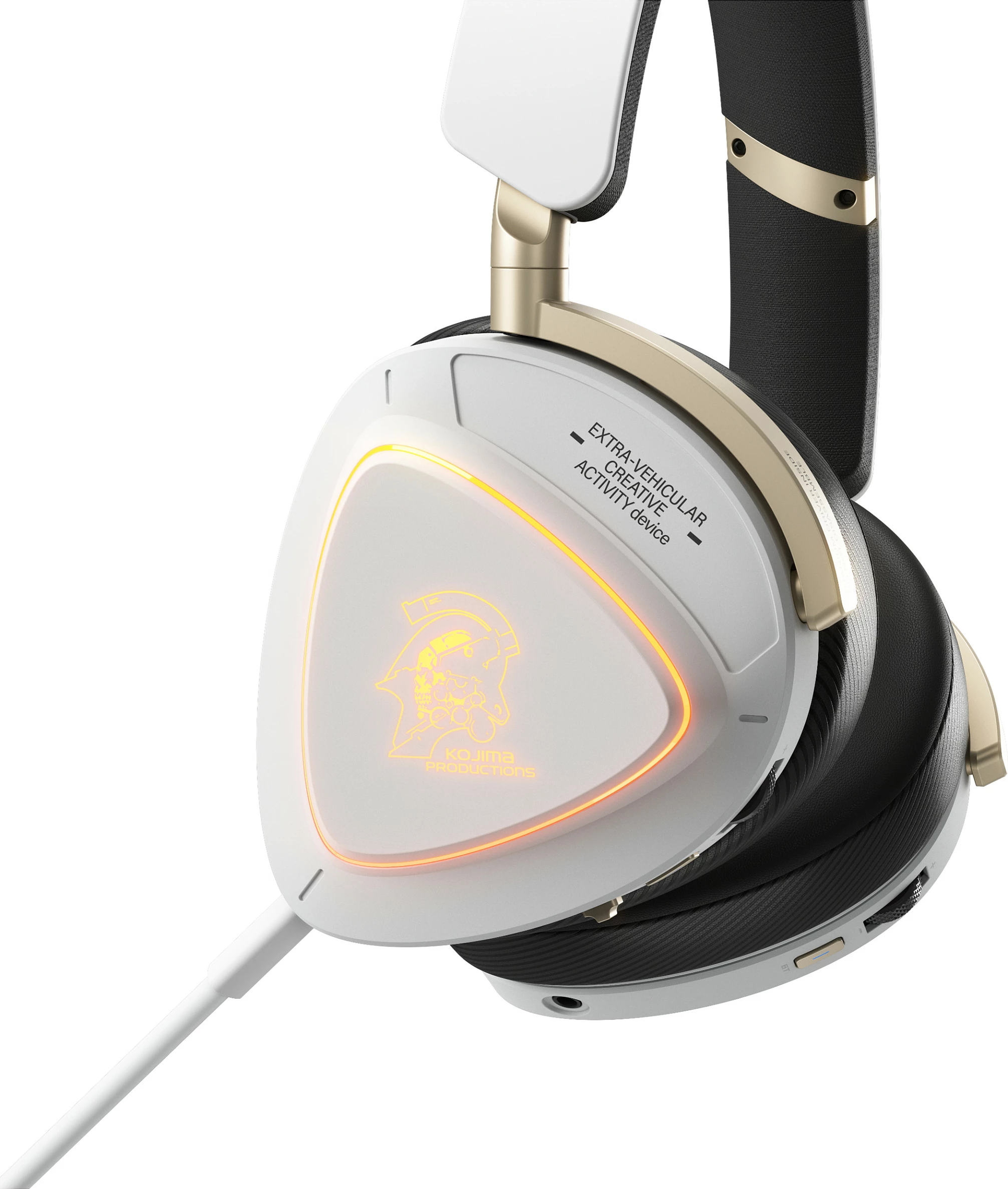 Kufje gaming ASUS ROG Delta II-KJP, wired & wireless, Bluetooth/2.4GHz, RGB, 3.5mm, bardhë/zi