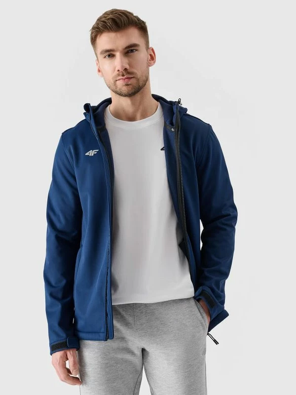 Jakne softshell për meshkuj 4F NOSH4SFM001B-31S, e kaltër, XXL