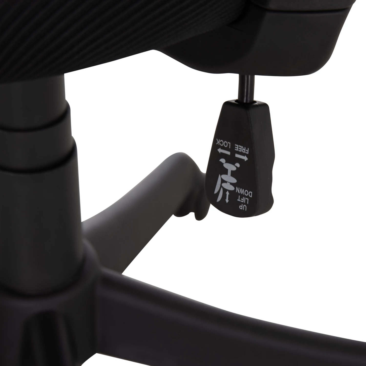 Karrige zyre KRAM, kornizë e zezë, material rrjete i zi, FH1208.01, 64x64x100-108cm