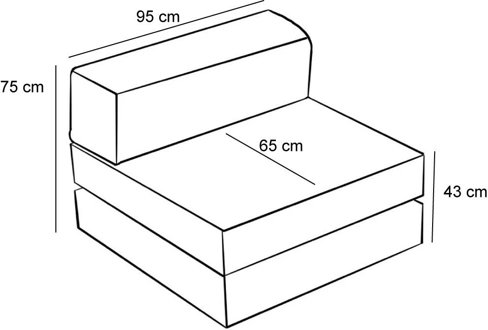 Karrige njëvendëshe Atelier del Sofa Comfort, antracit v2