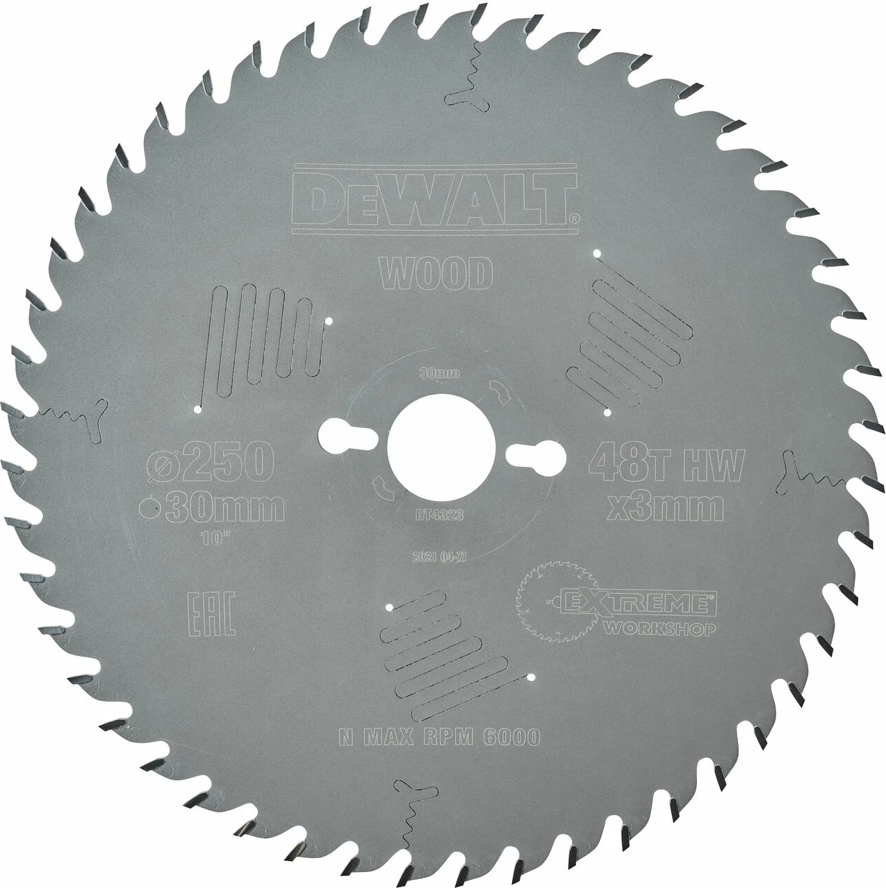 Disk sharre rrethore Dewalt DT4323 250mm/30mm 48 dhëmbë (prerje e imët)