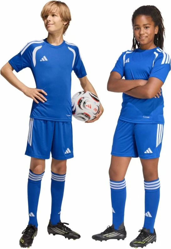Shorce për fëmijë adidas, kaltër [Madhësia: 116 cm]