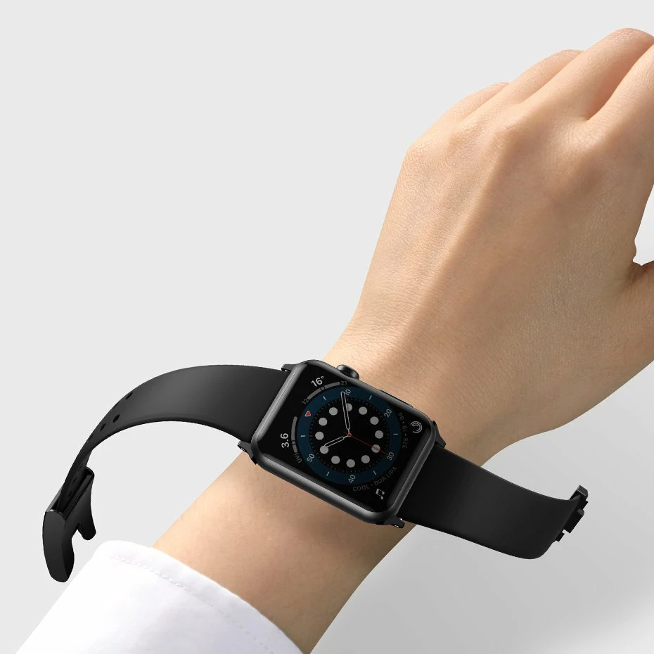 Rrip Baseus për Apple Watch Series 3/4/5/6/SE 38mm/40mm, i zi