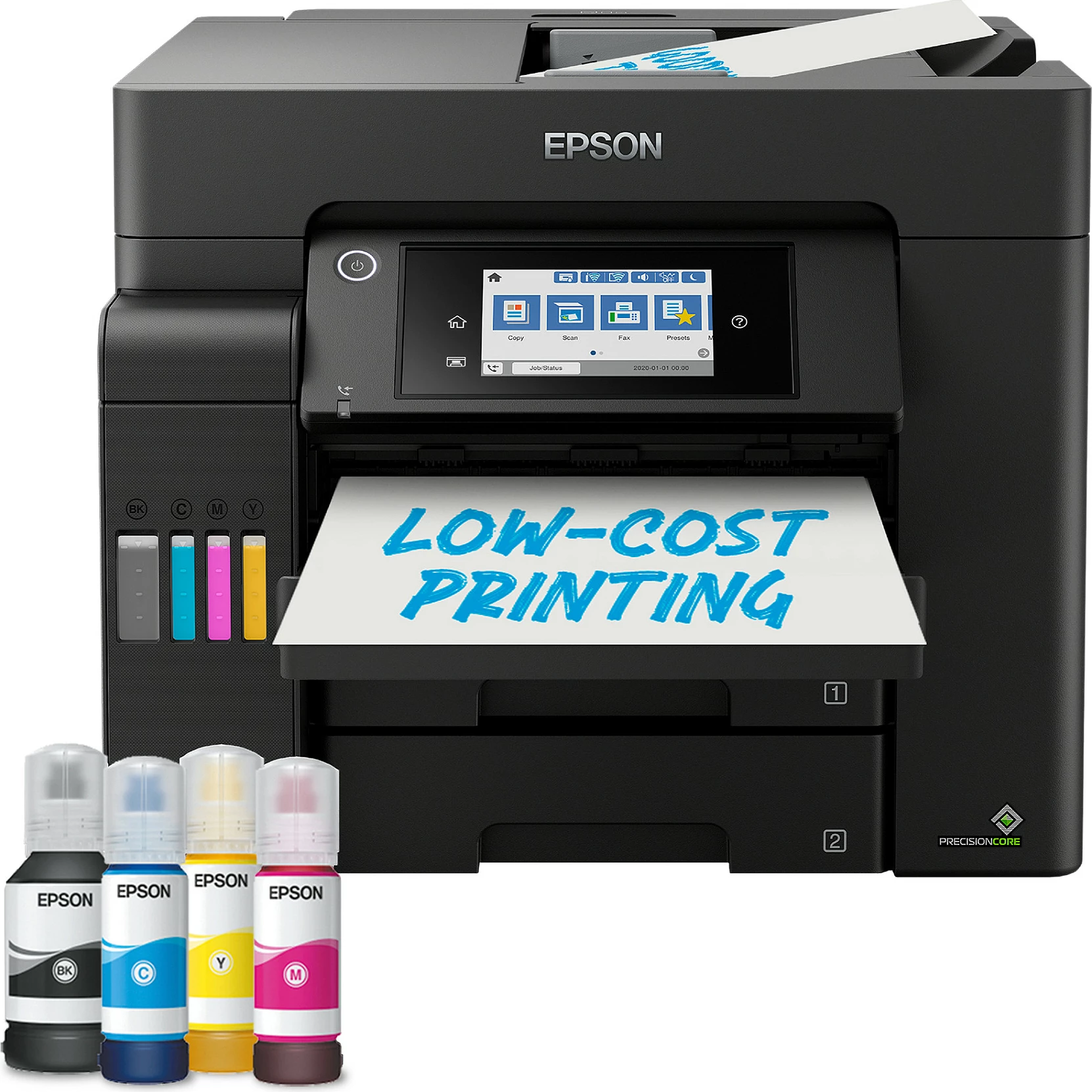 Printer multifunksional Epson EcoTank ET-5805, A4, me ngjyra, me ekran prekje, i zi