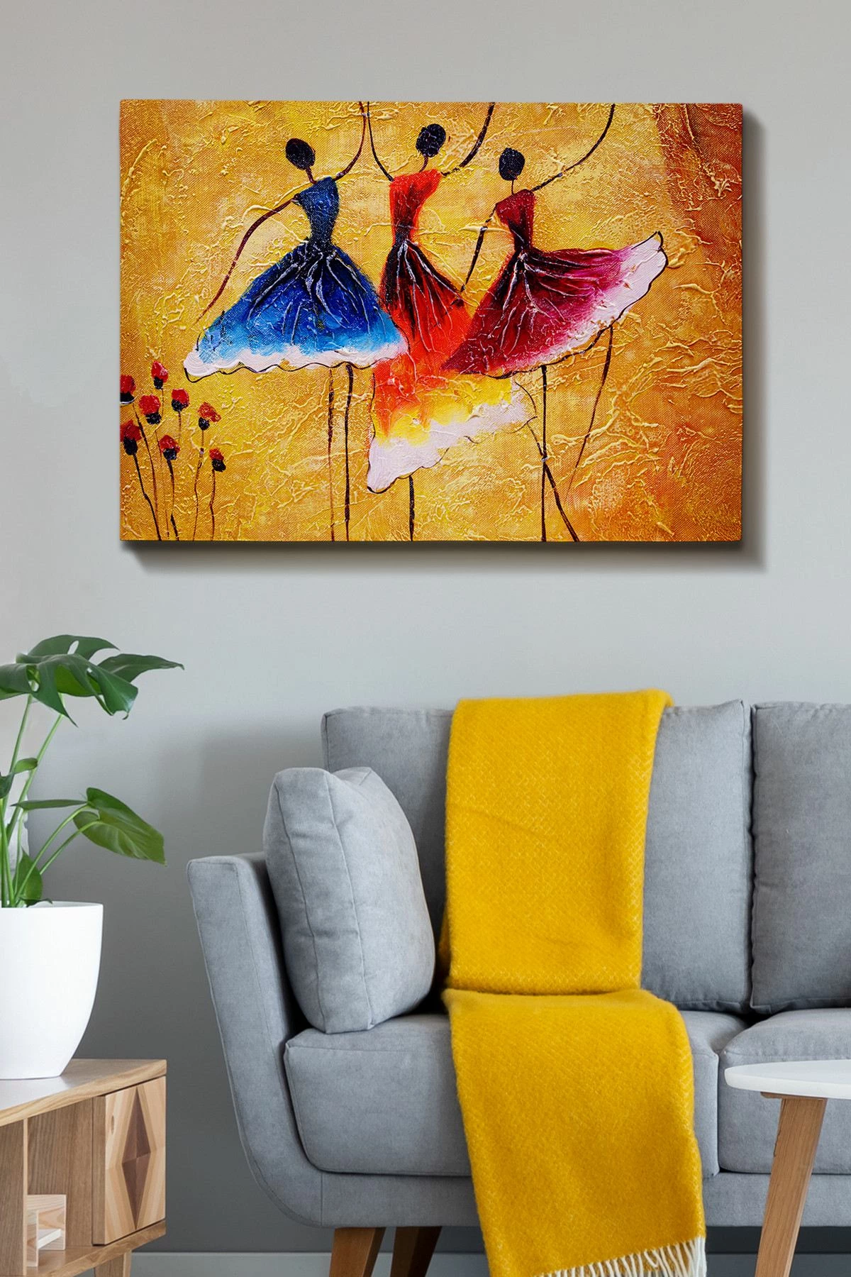 Pikturë dekorative në kanavacë, shumëngjyrëshe, 70x100cm, Wallity, Kanvas Tablo (151)