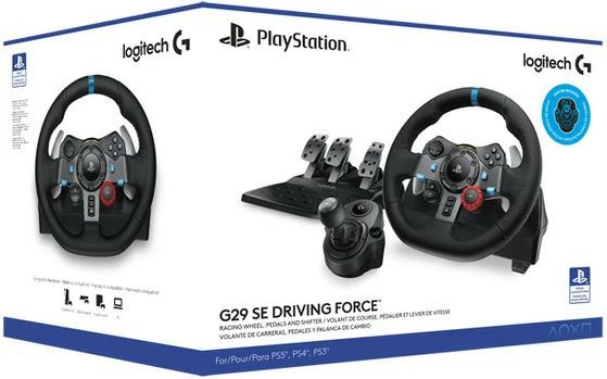 Set volan, pedale dhe shifter Logitech G29 SE Driving Force për PS5/PS4/PS3, zi