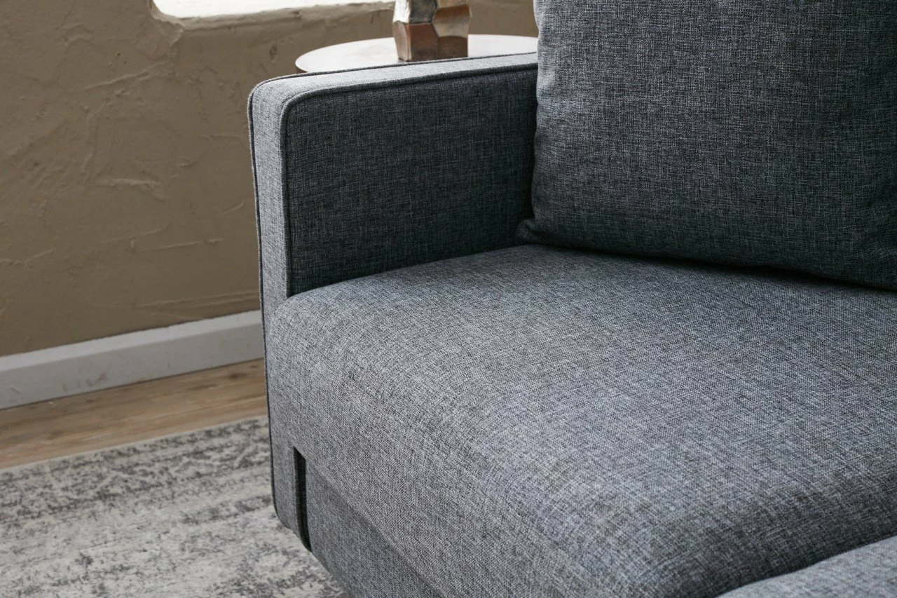Divan dy ulës, ngjyrë gri, Eva, Atelier del Sofa