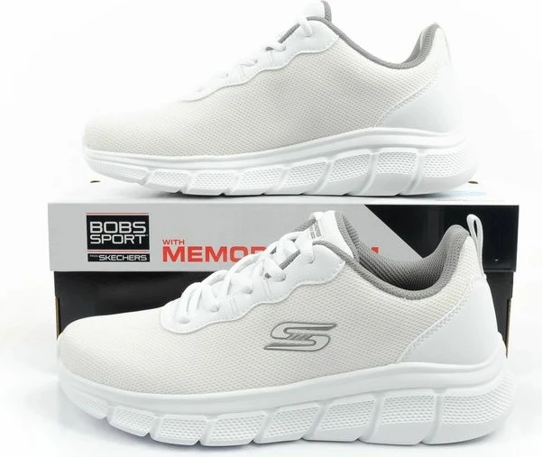 Atlete për meshkuj Skechers, të bardha