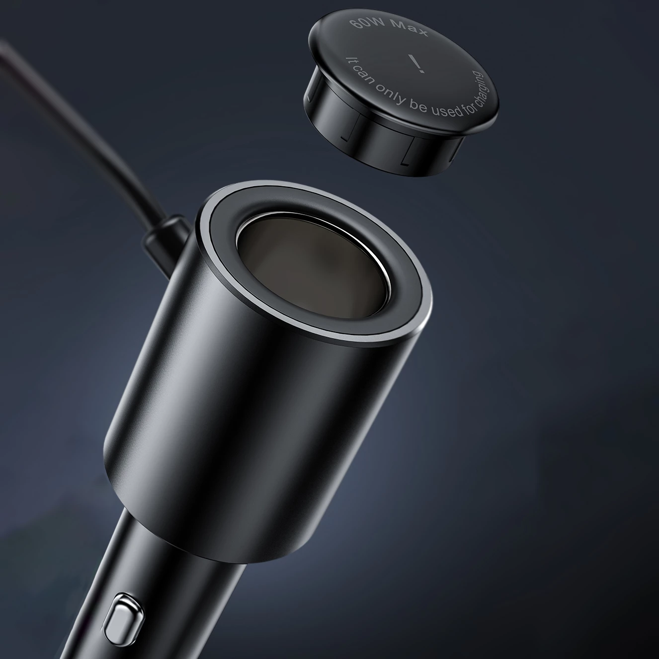 Karikues veture Acefast B8, 90W, 3x USB, 1x USB Type-C, me ekran, i zi