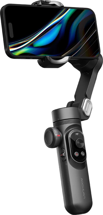 Gimbal AOCHUAN Smart X Pro Standard 3-aksor, bateri 3200 mAh, OLED, karikim wireless, set me tripod, i zi