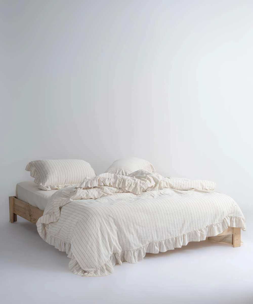 Set mbulesë për jorgan King, krem, L'Essentiel Linge de Maison, Leila