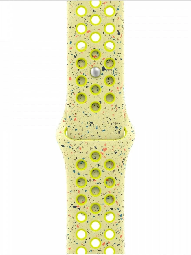 Rrip sportiv Nike për Apple Watch, 40 mm, M/L, gjelbër-verdhë