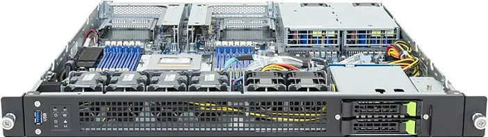 Server barebone Gigabyte E163-Z34-AAH1, 1U Rack, AMD EPYC 9005/9004, 2x2.5in, 2x1300W Titanium