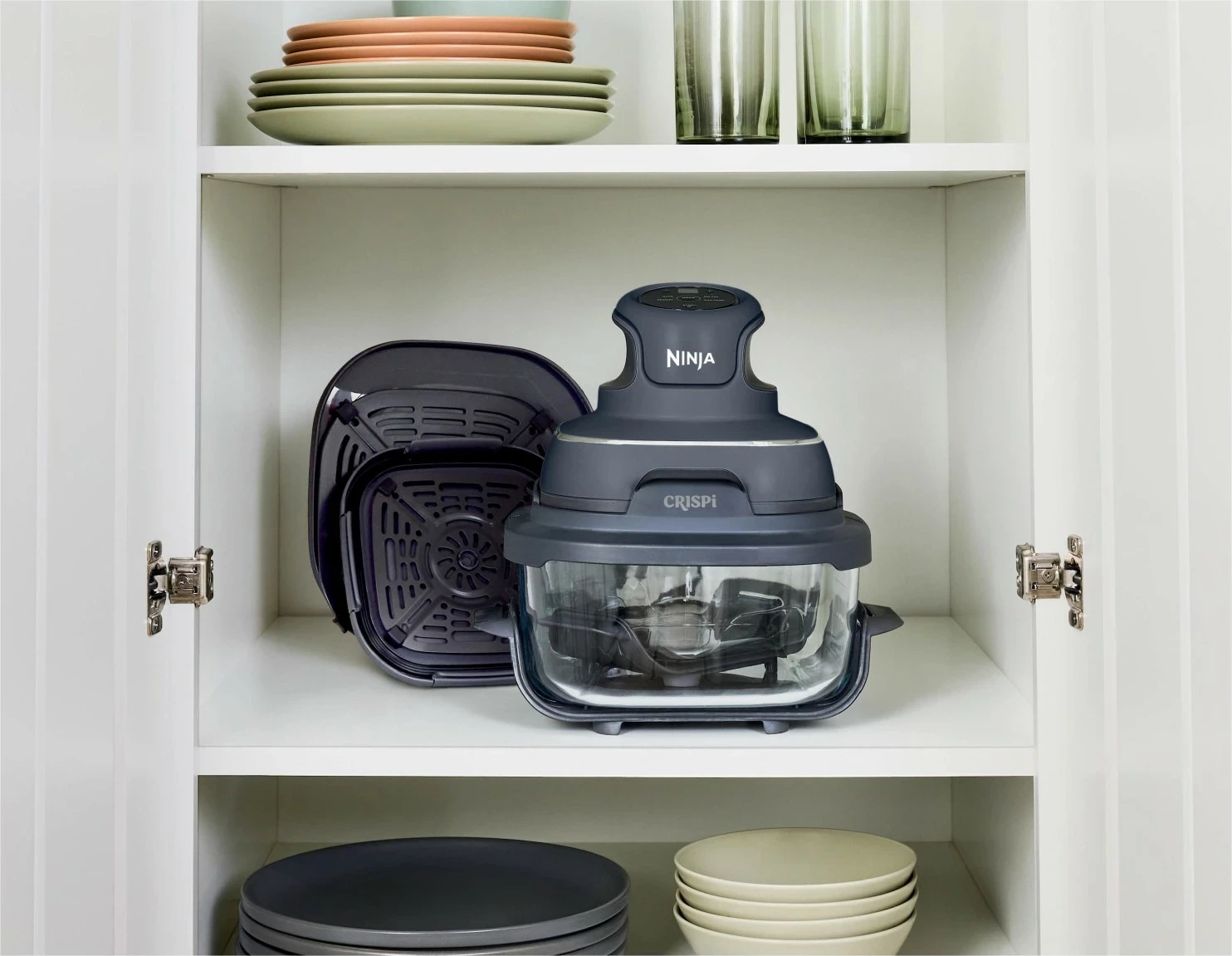 Fryer pa yndyrë Ninja Crispi FN101EU, 3.8L, touchscreen, gri