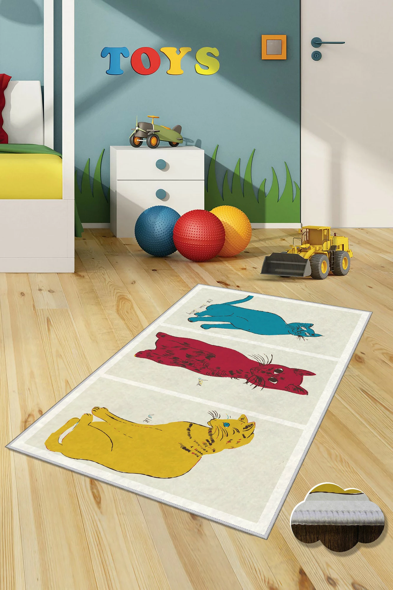 Qilim korridori, shumëngjyrësh, 100x300cm, Conceptum Hypnose, WOOKECE156