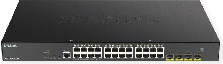 Switch, D-Link, DGS-1250-28XMP/E, 24 porte, 1Gbps