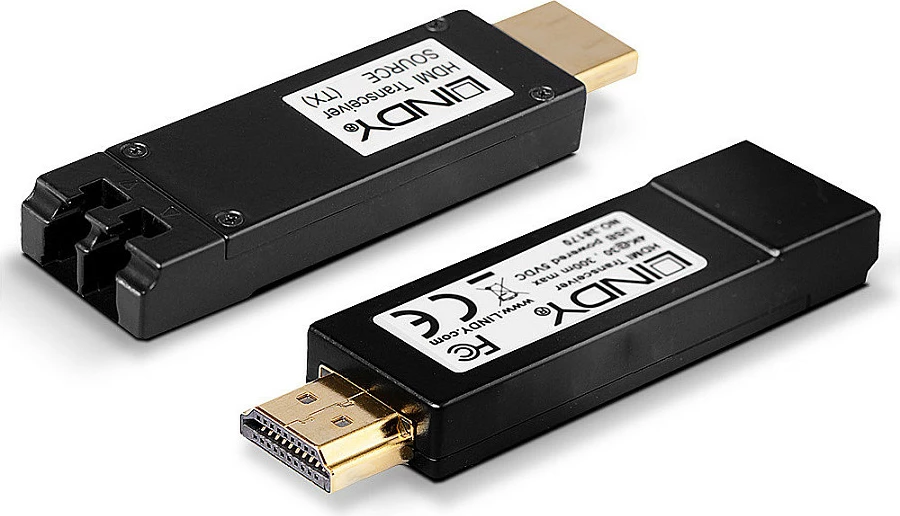 Zgjatues HDMI LINDY HDMI Extend Transceiver 4K, 300 m, Duplex LC multimode, i zi