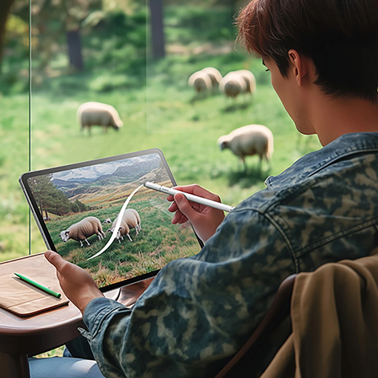 Stilolaps 3-në-1 Baseus Smooth Writing III, për tablet, telefon e laptop, i bardhë