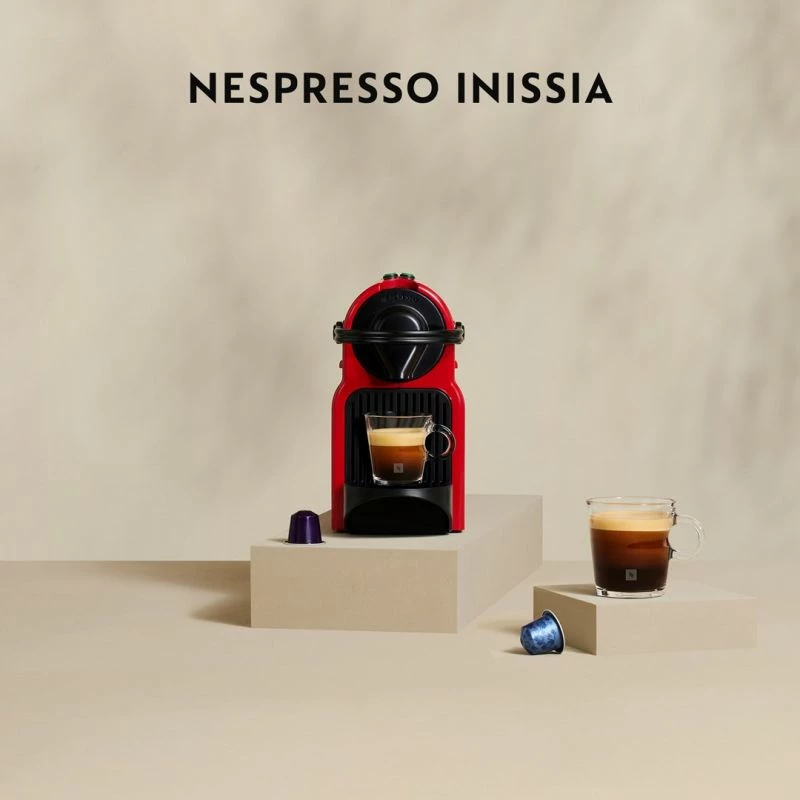 aparat kafeje kapsula Krups Nespresso Inissia XN1005, e kuqe