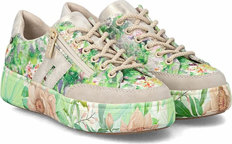 Këpucë platforme për femra Rieker, të gjelbra