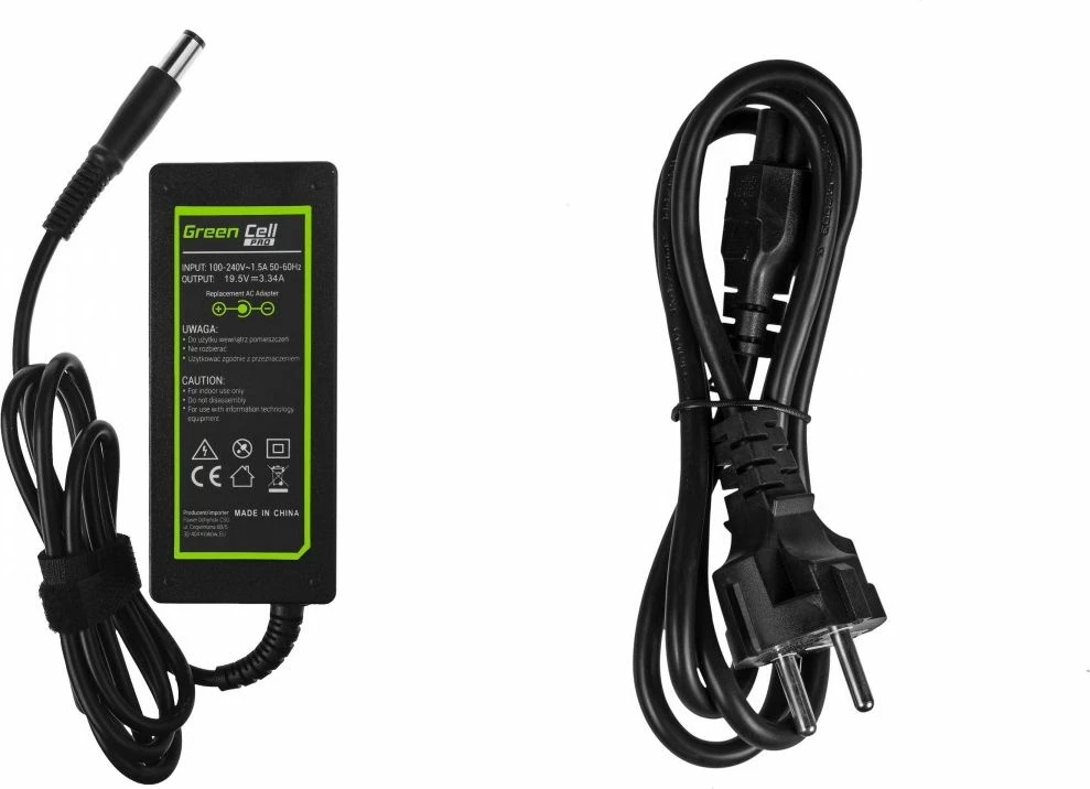 Furnizues energjie për laptop Green Cell PRO AD07AP 65 W 19.5 V 3.3 A prizë 7.4x5.0 mm me kabllo rryme