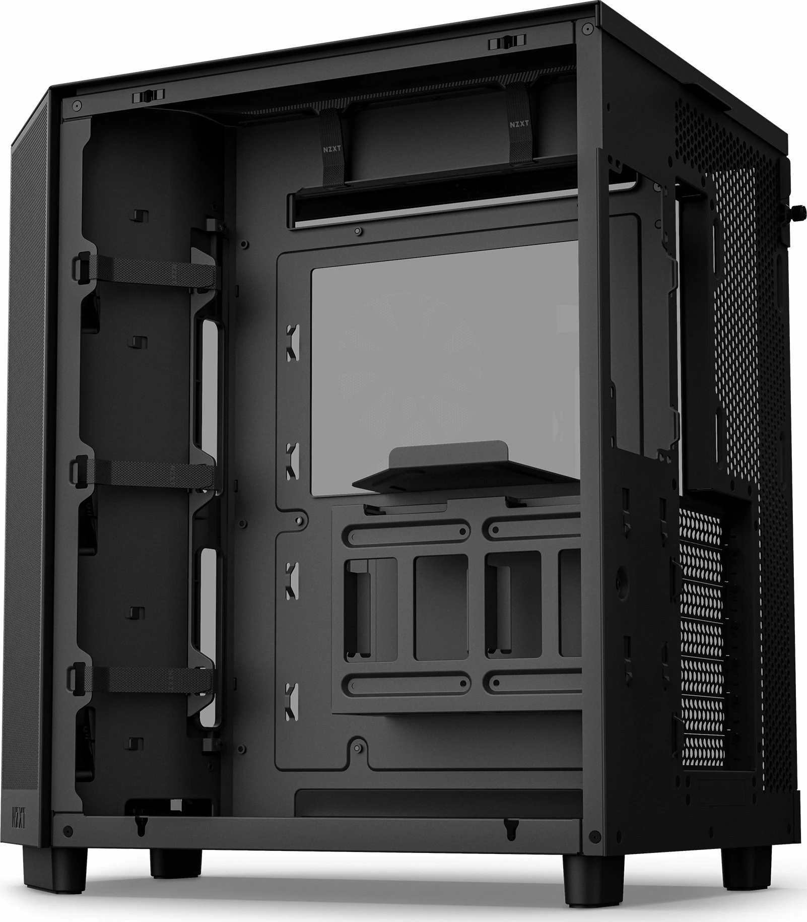 Kasë NZXT H6 Flow CC-H61FB-01 Midi Tower për ATX/Micro-ATX/Mini-ITX, e zezë