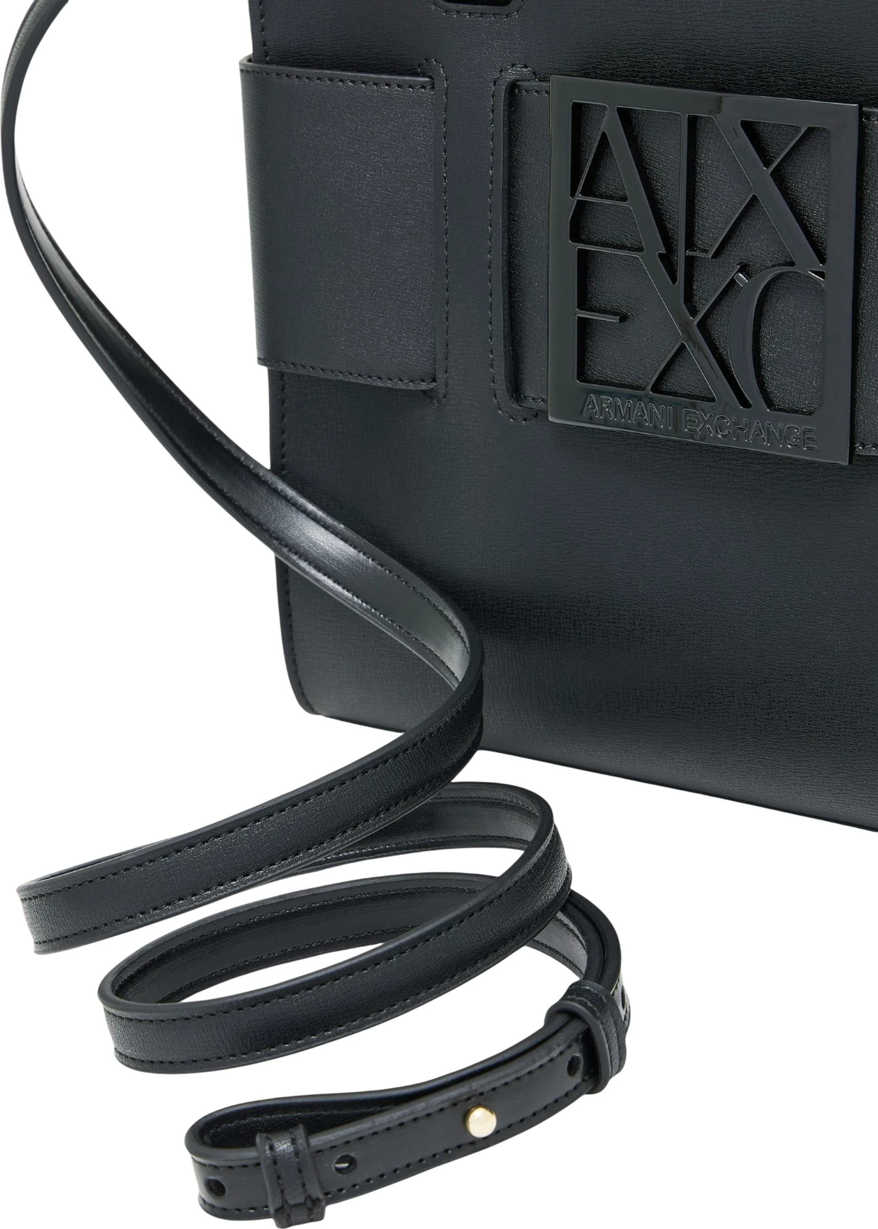 Çantë dore dhe crossbody për femra Armani Exchange 942690 0A874, e zezë