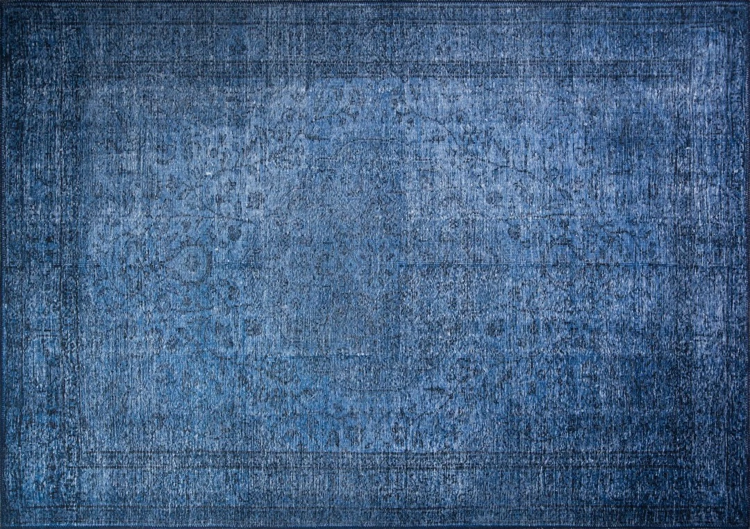 Qilim Conceptum Hypnose, Dorian Chenille, ngjyrë kaltër e errët, 210x310cm