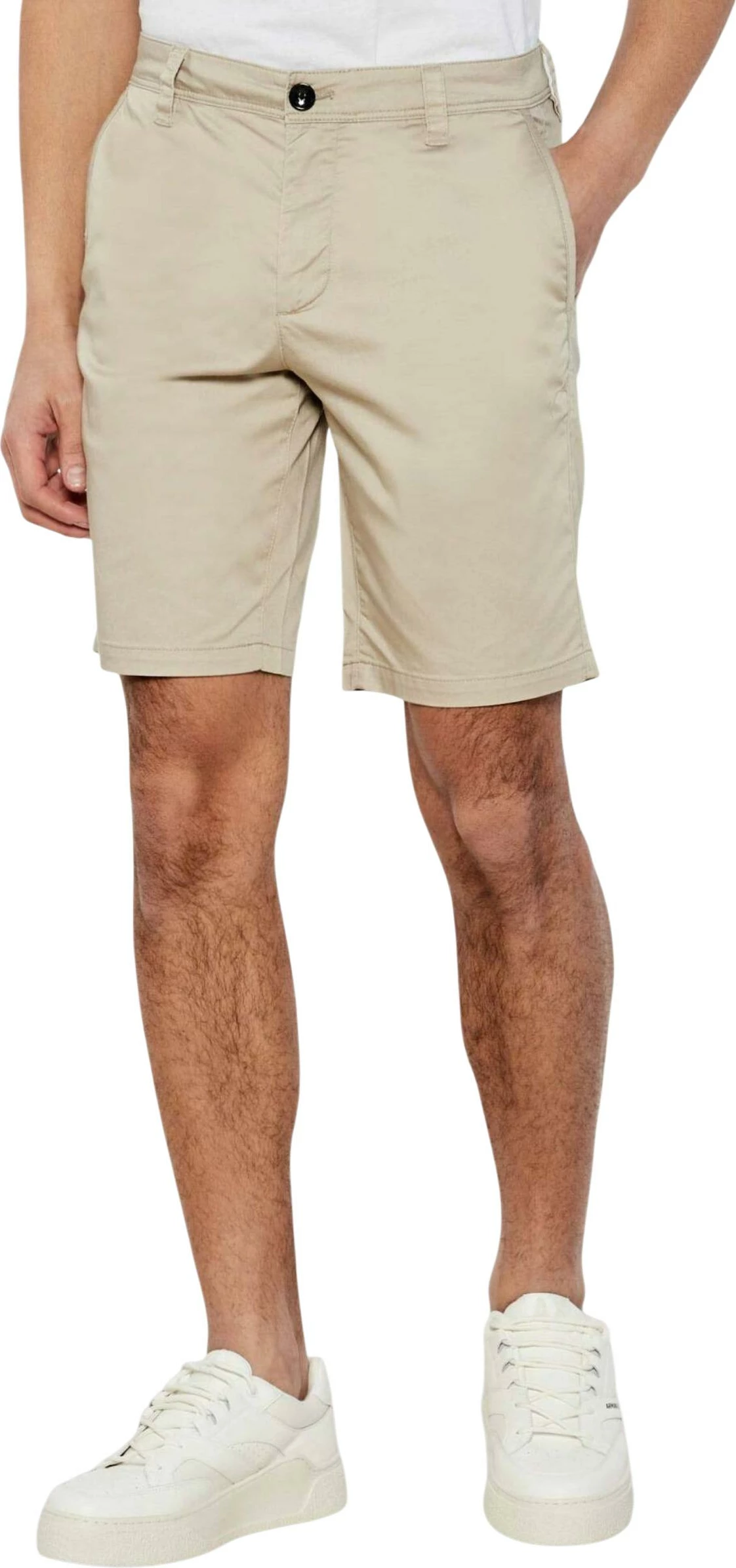 Shorce për meshkuj Armani Exchange 8NZS42 ZN1RZ, bezhë e çelët