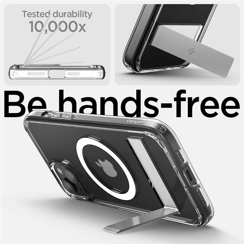 Mbështjellës Spigen Ultra Hybrid S MagSafe për iPhone 15 Plus, Transparent