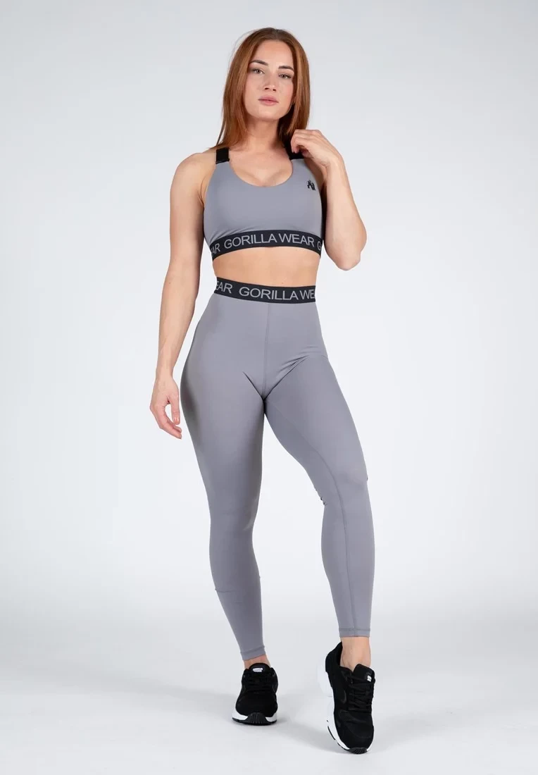 Colby Sports Bra - Gray [Madhësia: S]