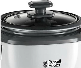 Tenxhere elektrike për oriz Russell Hobbs 27030-56, 1.4 L, 300 W, e zezë/bardhë