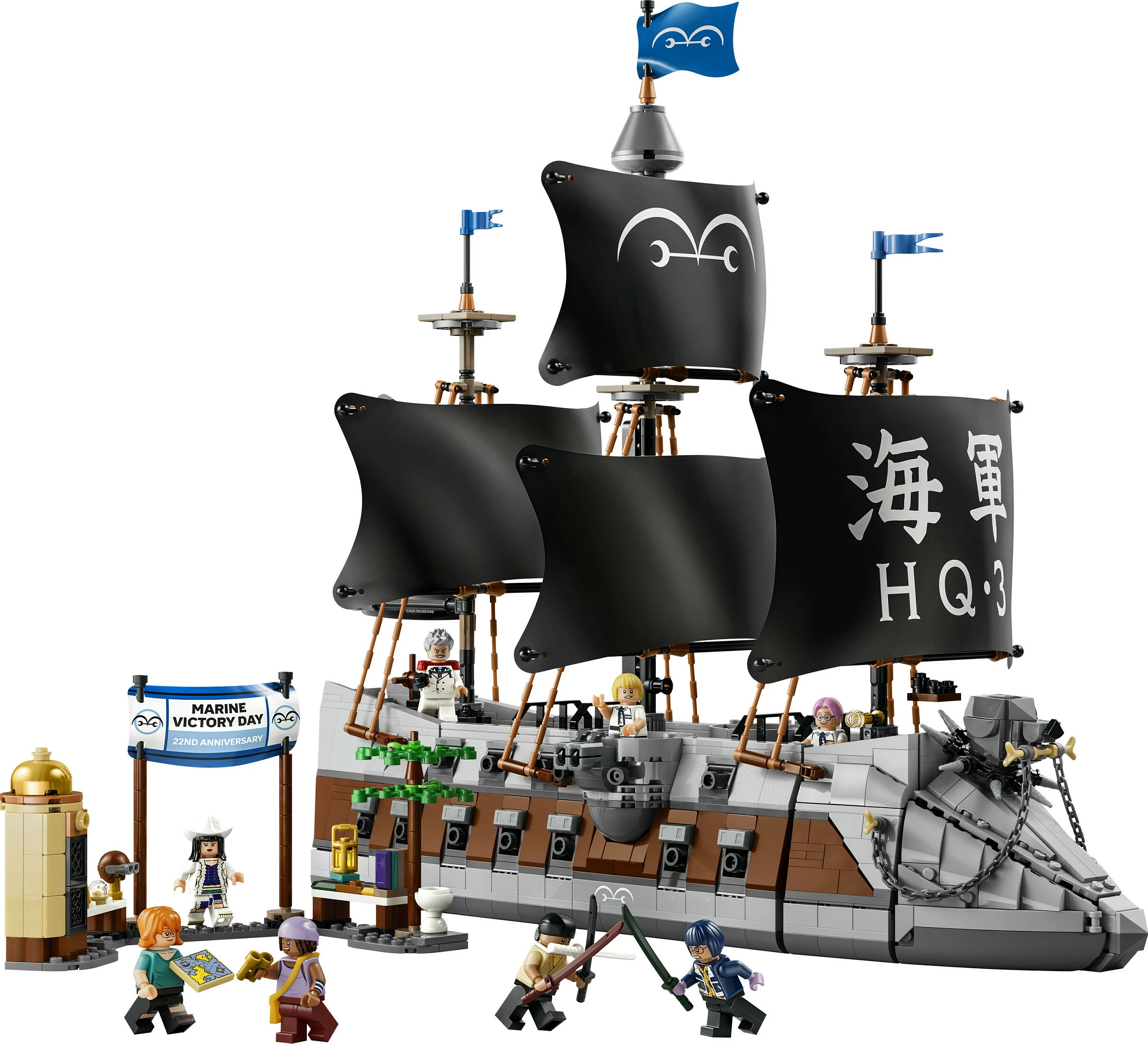 Set LEGO One Piece 75646 Garp’s Marine Battleship, 1705 pjesë, 9+