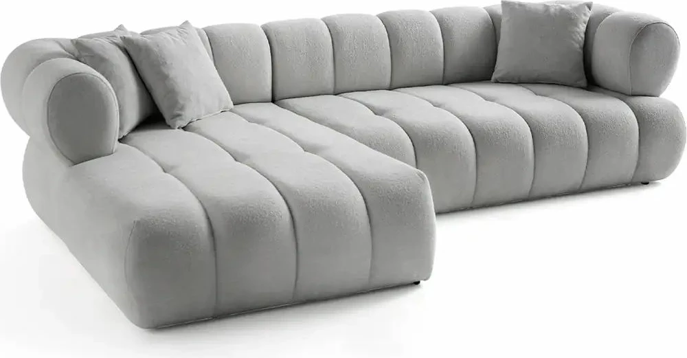 Këndare Petra, ngjyrë gri, Atelier del Sofa, majtas